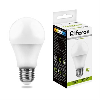 Лампа светодиодная Feron LB-94 Шар E27 15W 4000K - фото 128947