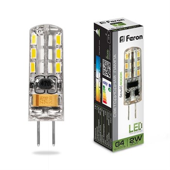 Лампа светодиодная Feron LB-420 G4 2W 12V  4000K - фото 129108