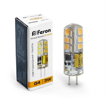 Лампа светодиодная Feron LB-422 G4 3W 12V  2700K - фото 129142