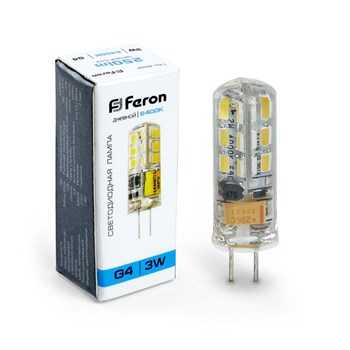 Лампа светодиодная Feron LB-422 G4 3W 6400K - фото 129150