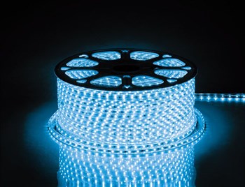 Cветодиодная LED лента Feron LS704, 60SMD(2835)/м 4.4Вт/м 100м 220V IP65, синий - фото 129568