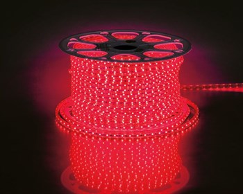 Cветодиодная LED лента Feron LS704, 60SMD(2835)/м 4.4Вт/м  100м 220V IP65. красный - фото 129583