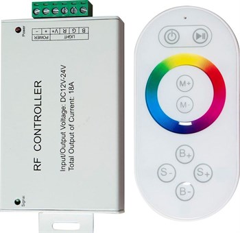 Контроллер для светодиодной ленты с П/У белый, 12-24V, LD56 - фото 129692