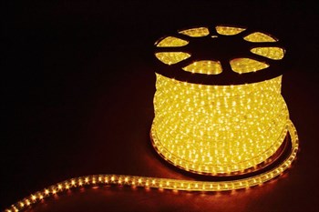Дюралайт светодиодный Feron LED-F3W 3-х жильный , желтый, 2,88Вт/м 72LED/м 50м 220V - фото 129746