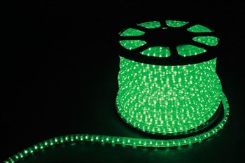 Дюралайт светодиодный Feron LED-F3W 3-х жильный , зеленый 2,88Вт/м 72LED/м 50м 220V - фото 129747