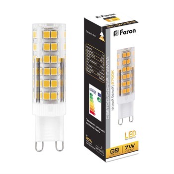 Лампа светодиодная Feron LB-433 G9 7W 2700K - фото 130085