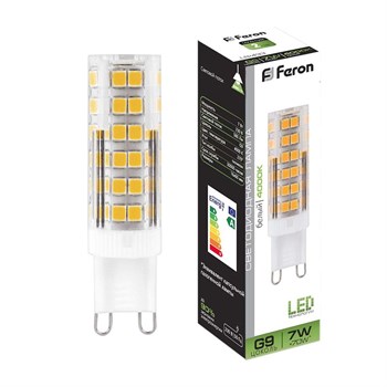 Лампа светодиодная Feron LB-433 G9 7W 4000K - фото 130089