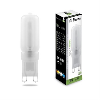 Лампа светодиодная Feron LB-431 G9 7W 230V 4000K - фото 130122