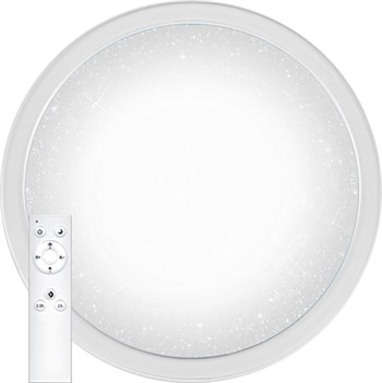 Светодиодный управляемый светильник накладной Feron AL5000 STARLIGHT тарелка 100W 3000К-6500K белый с кантом - фото 131175