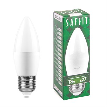 Лампа светодиодная SAFFIT SBC3713 Свеча E27 13W 230V 4000K - фото 134016