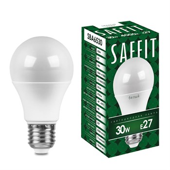 Лампа светодиодная SAFFIT SBA6530 Шар E27 30W 230V 4000K - фото 135499