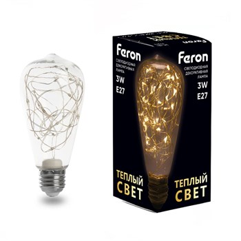 Лампа светодиодная Feron LB-380 E27 3W 230V 2700K - фото 135931