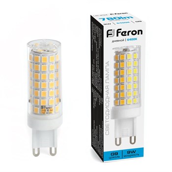 Лампа светодиодная Feron LB-434 G9 9W 175-265V 6400K - фото 136535