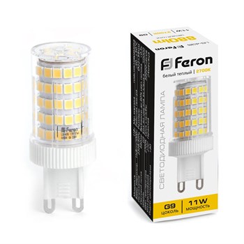 Лампа светодиодная Feron LB-435 G9 11W 175-265V 2700K - фото 136542