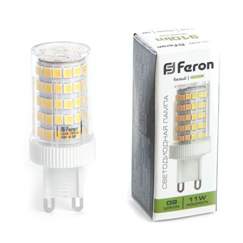 Лампа светодиодная Feron LB-435 G9 11W 175-265V 4000K - фото 136546