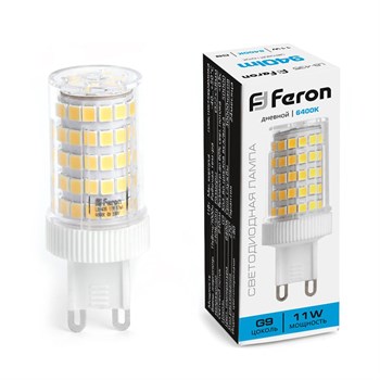 Лампа светодиодная Feron LB-435 G9 11W 175-265V 6400K - фото 136550