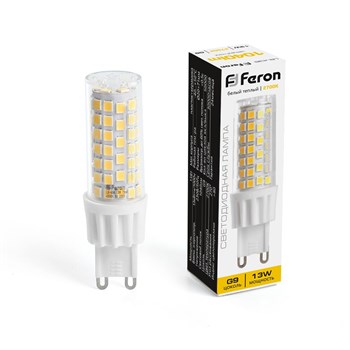 Лампа светодиодная Feron LB-436 G9 13W 175-265V 2700K - фото 136552