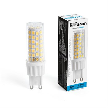 Лампа светодиодная Feron LB-436 G9 13W 175-265V 6400K - фото 136558