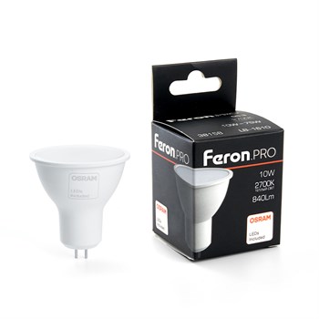 Лампа светодиодная Feron.PRO LB-1610 MR16 G5.3 10W 175-265V 2700K - фото 136560