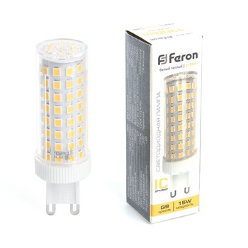 Лампа светодиодная Feron LB-437 G9 15W 175-265V 2700K - фото 136708