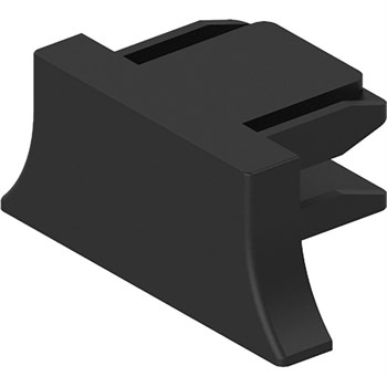 Заглушка пластиковая для шинопровода, черный, LD1011 - фото 137196