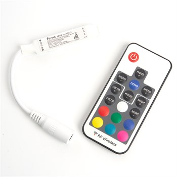 Контроллер RGB mini для светодиодной ленты с П/У,12-24V, LD66 - фото 137861