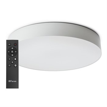 Светодиодный управляемый светильник Feron AL6200 “Simple matte” тарелка 80W 3000К-6500K белый - фото 138031