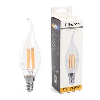 Лампа светодиодная Feron LB-718 Свеча на ветру E14 15W 230V 2700K - фото 138216