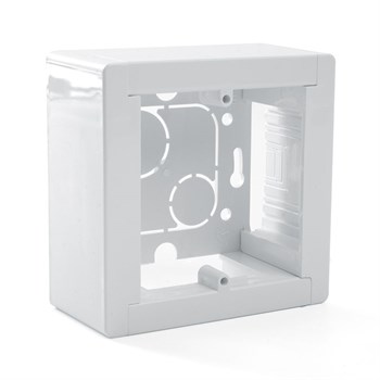 EBX20-04-1 Коробка монтажная для открытой установки 88*88*42,5мм, белый (К-440) - фото 138649