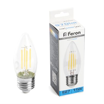 Лампа светодиодная Feron LB-713 Свеча E27 11W 230V 6400K - фото 139820