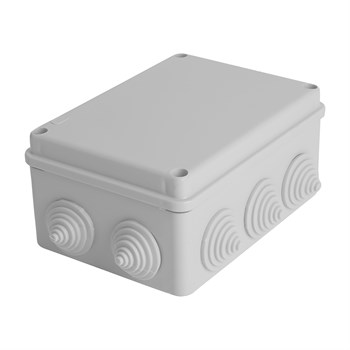 Коробка разветвительная STEKKER EBX10-310-55, 150*110*70мм,10 вводов, IP55, светло-серая (GE41242) - фото 140432