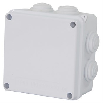 Коробка разветвительная STEKKER EBX30-02-65, 100*100*70 мм, 7 мембранных вводов, IP65, светло-серая - фото 142131