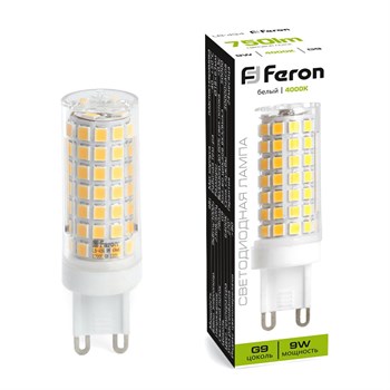 Лампа светодиодная Feron LB-434 G9 9W 175-265V 4000K - фото 142521