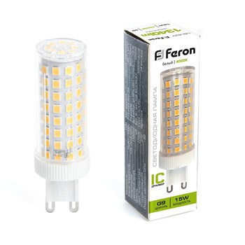 Лампа светодиодная Feron LB-437 G9 15W 175-265V 4000K - фото 142523