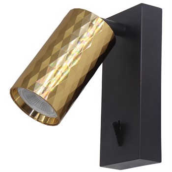 Светильник Feron ML1880 PRISM 35W, 230V, GU10, золото и чёрный - фото 145590