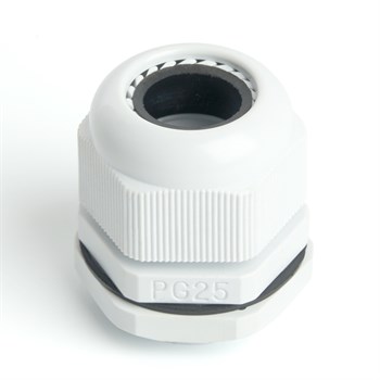 Сальник PG25 диаметр проводника 16-21 мм STEKKER, IP54, серый (DIY упаковка 2 шт) - фото 146166