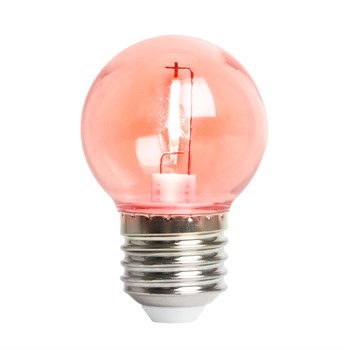 Лампа светодиодная Feron LB-383 Шарик прозрачный E27 2W 230V красный - фото 148353