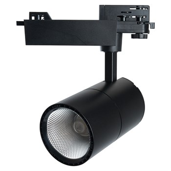 Светодиодный светильник Feron AL103 трековый на шинопровод 20W 2700K 35 градусов черный, 3х фазный серия MarketBright - фото 152199