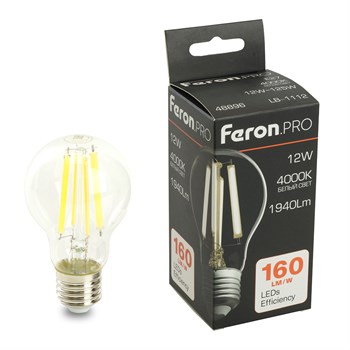 Лампа светодиодная Feron.PRO LB-1112 Шар E27 1940LM 12W 175-265V 4000K - фото 157651