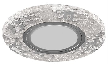 Светильник встраиваемый с белой LED подсветкой Feron CD953 потолочный MR16 G5.3, прозрачный - фото 158415