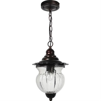 Светильник садово-парковый Feron PL595 на цепочке  60W 230V E27, коричневый 41172 - фото 165842