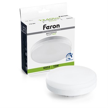 Лампа светодиодная диммируемая Feron LB-457 GX53 15W 230V 4000K - фото 166021