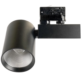 Светодиодный светильник Feron AL148 трековый на шинопровод 40W 4000K 35 градусов черный, 3х фазный 51607 - фото 167259