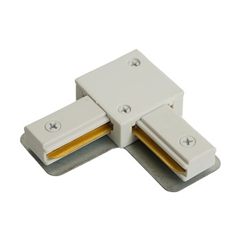 Коннектор угловой однофазный для шинопровода, белый, LD1021 51899 - фото 167381