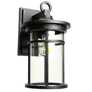 Светильник садово-парковый Feron PL761 на стену вниз 60W 230V E27,  черный 51817 - фото 168352