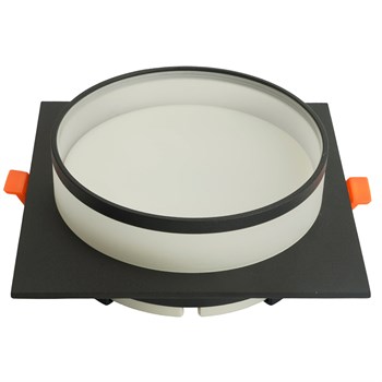 Светильник встраиваемый Feron DL701 потолочный GX70 черный квадрат 51096 - фото 168435