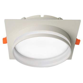 Светильник встраиваемый Feron DL703 LUNA потолочный GX70 белый квадрат 51099 - фото 168488