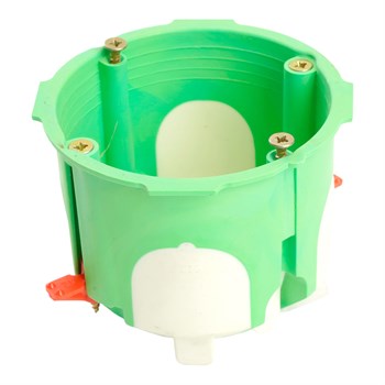 Подрозетник двухкомпонентный 68x55 мм для всех типов стен, зеленый (GE40421-R) EBX30-03-03 50229 - фото 168511