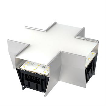 Светильник коннектор Feron AL4036X 6W 660Lm 3000К-4000К-6400K, X-образный, с ручным переключением режимов, серебро, 160*160*70мм возмож. соедин. в линию,серия RetailRay 51874 - фото 168584