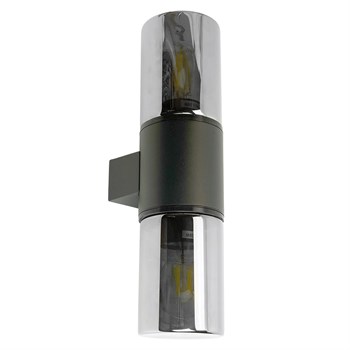 Светильник садово-парковый Feron DH1802, на стену вверх/вниз,  E27 230V, черный 51993 - фото 168789